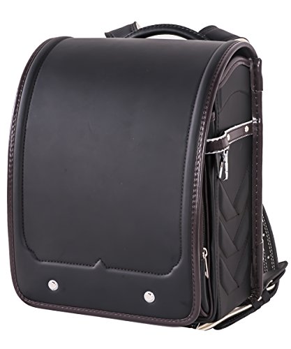 （OSJ）ランドセル A4ファイル対応 【6年保証】 撥水性抜群 防犯ブザーフォーク付き (ブラック＆ブラウン) …