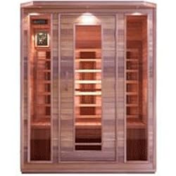 Precision Therapy Cedar 3 Person Ceramic Heater Far Infrared Sauna - ETL Approved