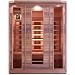 Precision Therapy Cedar 3 Person Ceramic Heater Far Infrared Sauna - ETL Approved