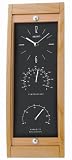 Seiko Wall Clock Natural Alder Case   Clock, Thermometer and Hygrometer #QXA408ALH