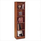 Series C: Open Single Bookcase - Natural Cherry