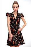 Living Dead Souls Womens Short Sleeve Dress- Assorted Colors