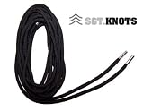 SGT KNOTS Paracord Boot Laces - Black 72