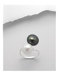 Mixed Colors Fresh Water Pearls Ring In 92.5 Sterling Silver