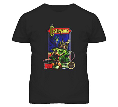 Castlevania NES Retro Video Game T Shirt -Black