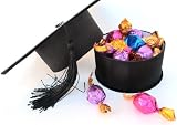 Black Graduation Hat Specialty Gift Box Of Premium Filled Chocolate Candies - Godiva 12 Pack