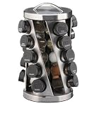 Kamenstein 20 Jar Revolving Spice Rack with 5 Year Free Spice Refill Included