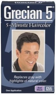 Grecian 5 5-Minute Haircolor, Real Black by Grecian
