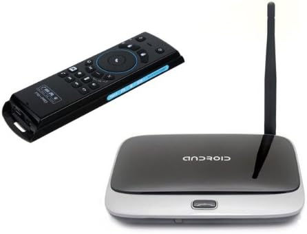 K-R42 Quad Core Google Android 4.2.2 RK3188 28nm Cortex-A9 1.6Ghz Mini TV BOX HDMI HDD Player 2G/8G External Wifi Antenna Ethernet Port with IR Remote Controller + Mele F10-PRO 2.4G Air Mouse Wireless Keyboard 2 in 1 Intelligent Voice with IR Remote Control for PC TV Media Player