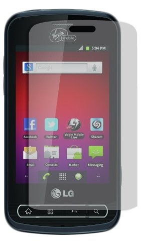 LG Optimus Zip Screen Protector, Skinomi TechSkin Full Coverage Screen Protector for LG Optimus Zip Clear HD Anti-Bubble Film