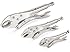 TEKTON 3730 Curved Jaw Locking Pliers Set, 3-Piece