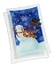 Peggy Karr Glass Windy Snowman 10-Inch Rectangular Glass Tray