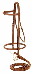 NEW Square Raised Snaffle Show Bridle - Traditional