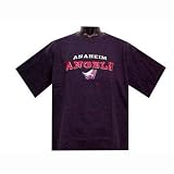 MLB Anaheim Angels On The Ball Team Color Crew Neck T-Shirt