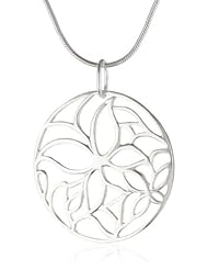 Sterling Silver Butterfly Design Pendant, 18"