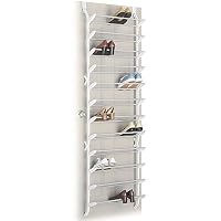 Over the Door Shoe Rack - 36 Pairs (White) (76.50H x 24W x 8.00D)