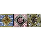 Blue Pink Black Brooch Note pad assortment: Jeweled Mini Notepad, Punch Studio