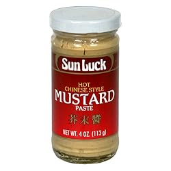 Sun Luck Mustard Paste, Hot, 4-Ounce Units (Pack of 12)