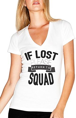 If Lost Please Return To Squad - Women's Jersey Short Sleeve Deep V-Neck
