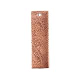 Patera Antique Copper Plated Pewter Narrow Rectangle Tag 3/8 x 1 13/16 Inch