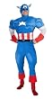 Deluxe Adult and Teen Captain America Costume - Mens XL 42-46