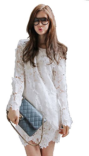 フラワーレースワンピース チュニック 春物 夏物 レディースファッション スウィート カジュアル ガーリー デート お嬢様 セレブファッション 結婚式 ２次会 ミニスカート 半袖 ショート丈ワンピース シンプル 通勤 通学 デニム オリジナルアクセサリー付属 lpsa100041