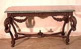 Metropolitan Galleries SRB88228 Table with Marble Top Bronze