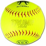 Trump� AK-11-44-ASA-Y AK Series ASA 11 Inch Red Stitch Synthetic Leather Softball (Sold in Dozens)
