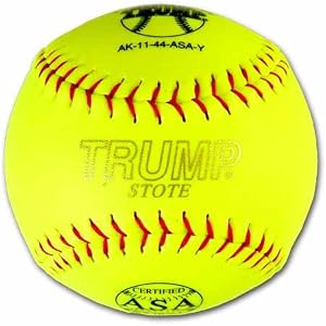 Trump AK-11-44-ASA-Y AK ASA Red Stitch Synthetic Leather Softball
