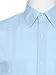Gentlemens Collection Mens Short Sleeve Linen Look Guayabera Shirt Light Blue X-Large