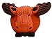 HuggleHounds Ruff-Tex Squeaky Tough Dog Chew Toy All Natural, Moose, Large