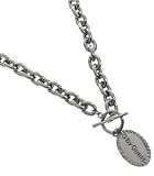 G by GUESS Oval G Tag Short Necklace, SILVER