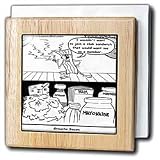 Londons Times Funny Music Cartoons - Groucho Bacon - Tile Napkin Holders