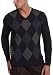 Nautica Sportswear Men's Cotton Argyle V-Neck Sweater