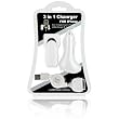 Luxmo Universal Apple iPod USB Charger Kit with USB Retractable Hotsync Cable USB Home Travel Charger and USB 12V Cigarette Lighter Charger