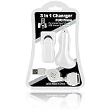 Luxmo Universal Apple iPod USB Charger Kit with USB Retractable Hotsync Cable USB Home Travel Charger and USB 12V Cigarette Lighter Charger