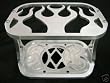 Billet Optima Battery Hold Down Box Tray Bracket Flame