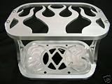 Billet Optima Battery Hold Down Box Tray Bracket Flame