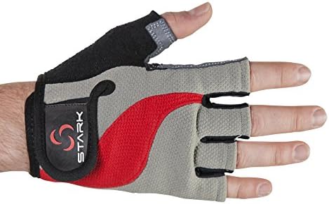 Stark Weightlifting Gloves - Bodybuilding, Crossfit, P90x, Workout Gloves for Men &amp; Women - Cross Training Gloves (Black, L)
