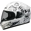 AFX FX-90 Skull Helmet - Small/Flat White Skull