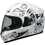 AFX FX-90 Skull Helmet - Small/Flat White Skull