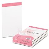Ampad® 20078 Breast Cancer Awareness Pads, Lgl/Wide Rule, 5x8, Pink, 6 50-Sheet Pads/pk