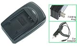 Digital Camera Battery AC/DC Charger for Panasonic CGA-S007, CGA-S007A/1B, DMC-TZ1