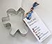 Autism Puzzle Piece Cookie Cutter with Ribbon and Card