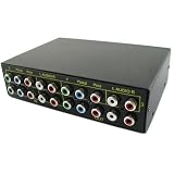 WOWparts LK-21933 3 Way Component AV Switch Selector for Xbox 360 Wii PS3 (3 in 1 0ut 5 RCA Video Sharing Switch Box)