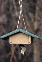 Recycled Single Cake Upside Down Suet Feeder w/Hanging Cable