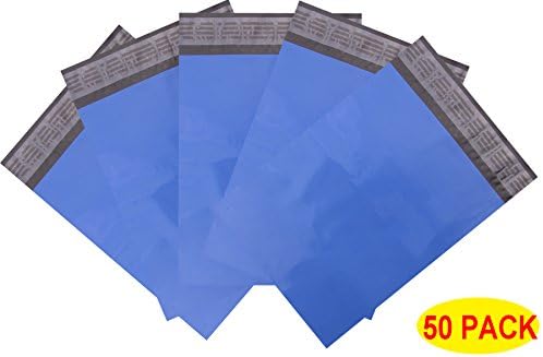 HOSL Blue 8.5" x 11.75"+1.6" Heavy Duty 100% Virgin polyethylene Mailers Shipping Envelopes Bags Pack of 50