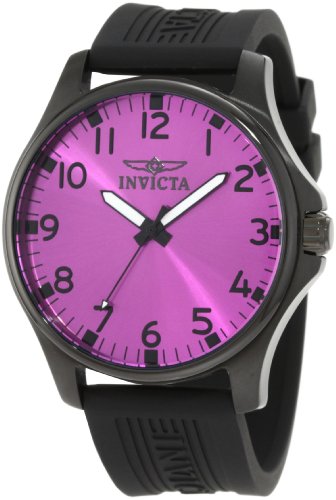 Invicta Men's 11394 Specialty Purple Dial Black Polyurethane Watch