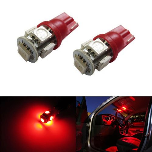 2 Replace Dome Light Bulbs Red LED Car Interior Map Aftermarket Auto