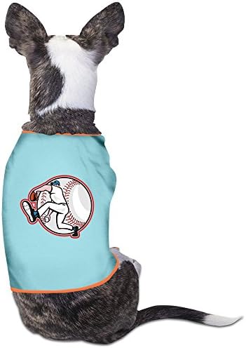 DABDOG Baseball Throw Ball Cartoon Aloysius Comfortable Fashion Dog Clohtes Medium SkyBlue